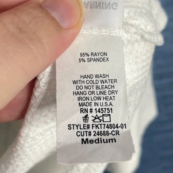 Fantastic Fawn White Medium Waffle Top - Picture 4 of 6